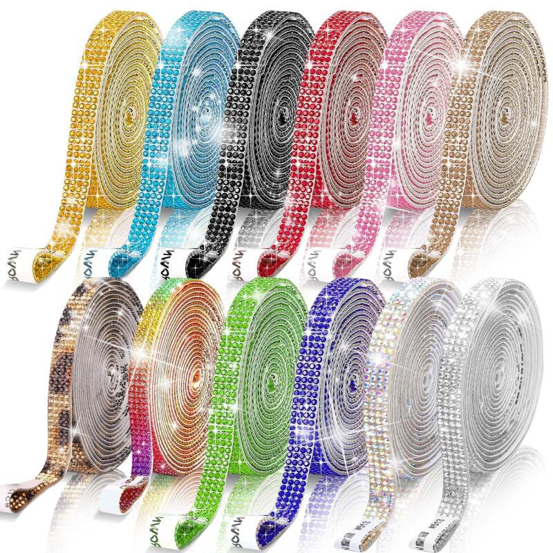 1 jarda auto adesivo strass ad - Hotfix Rhinestone Sheet avaliação e preço