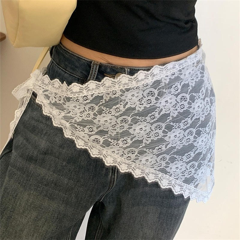 Saia Curta de Renda Triangular - Lace Ribbon Trim avaliação e preço