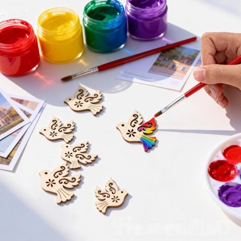 50 Peças de Recortes de Madeir - Craft Embellishments avaliação e preço