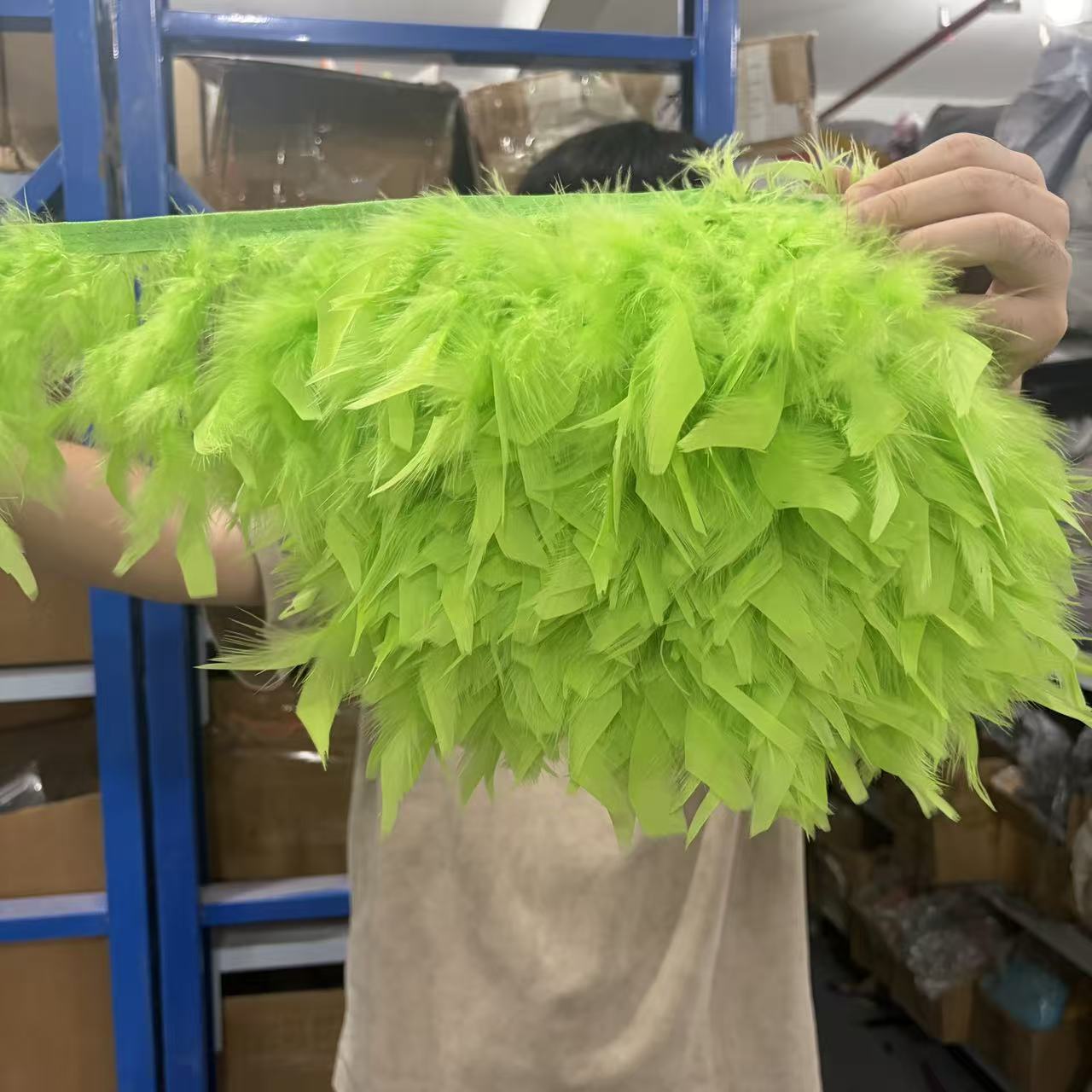 Fita de Plumas de Marabu Natur - Feather Trim Marabou avaliação e preço